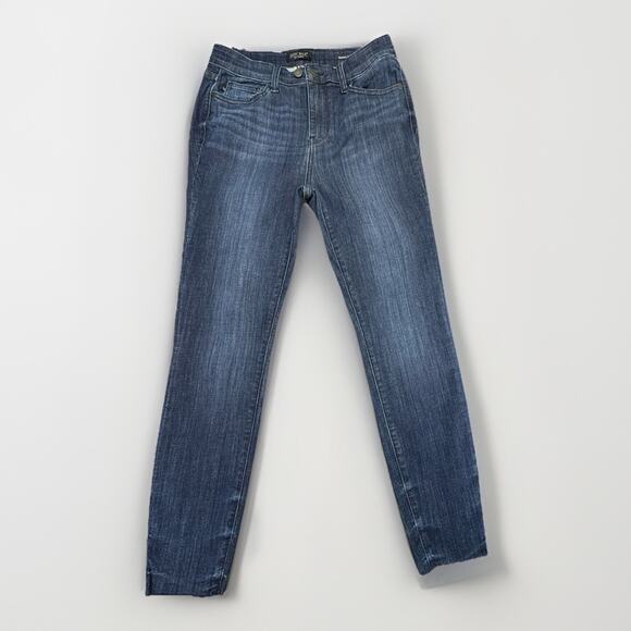 Judy Blue Denim - Judy Blue Skinny Fit Women’s 9/29 Raw Hem Dark Wash JB82628